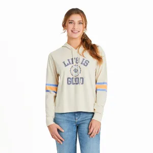Women's Branded Seal Crusher Boxy Hoodie Life is Good