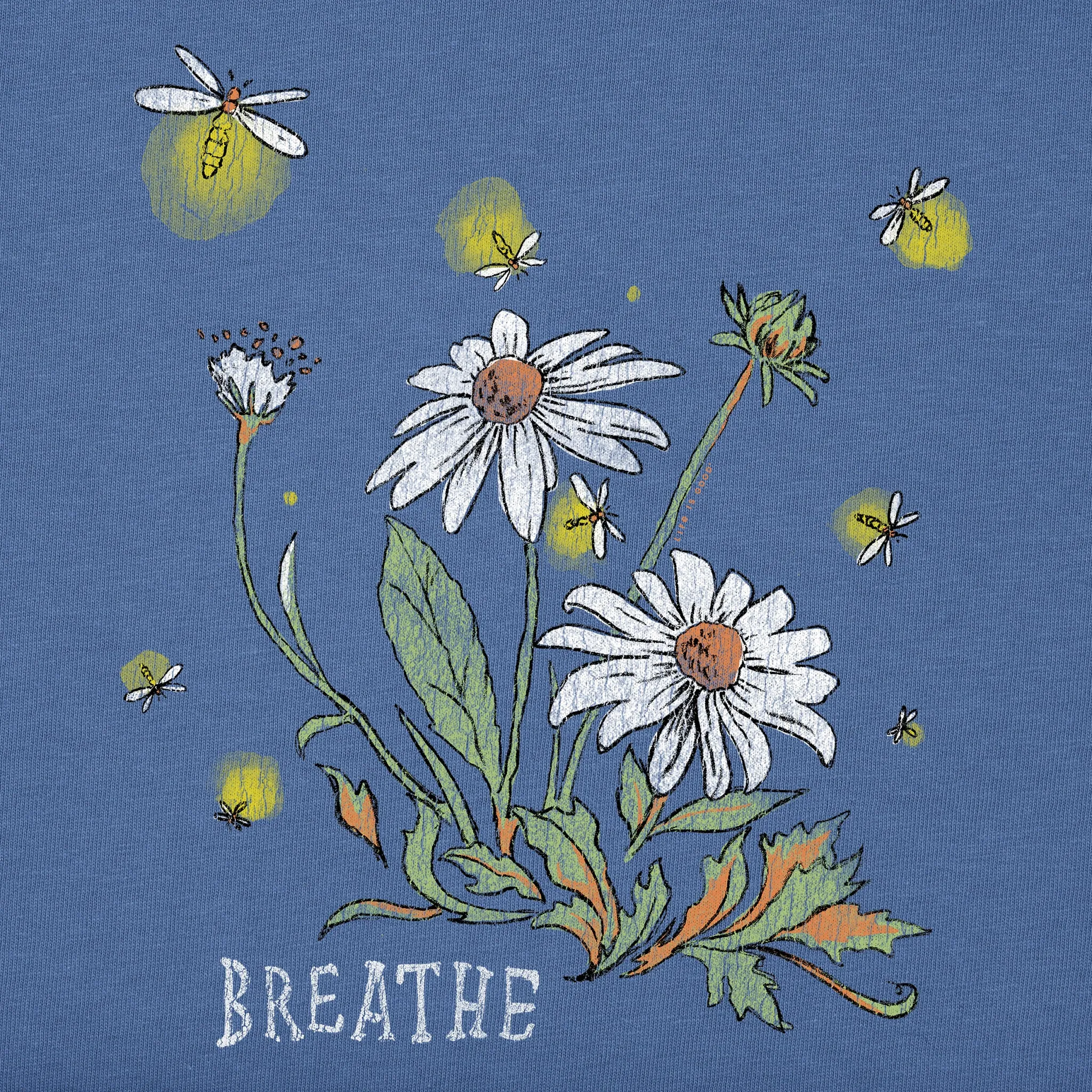 Women's Breathe Daisies Short Sleeve Crusher Tee Life is Good
