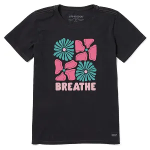 Women's Breathe Four Flowers Short Sleeve Crusher Tee Life is Good
