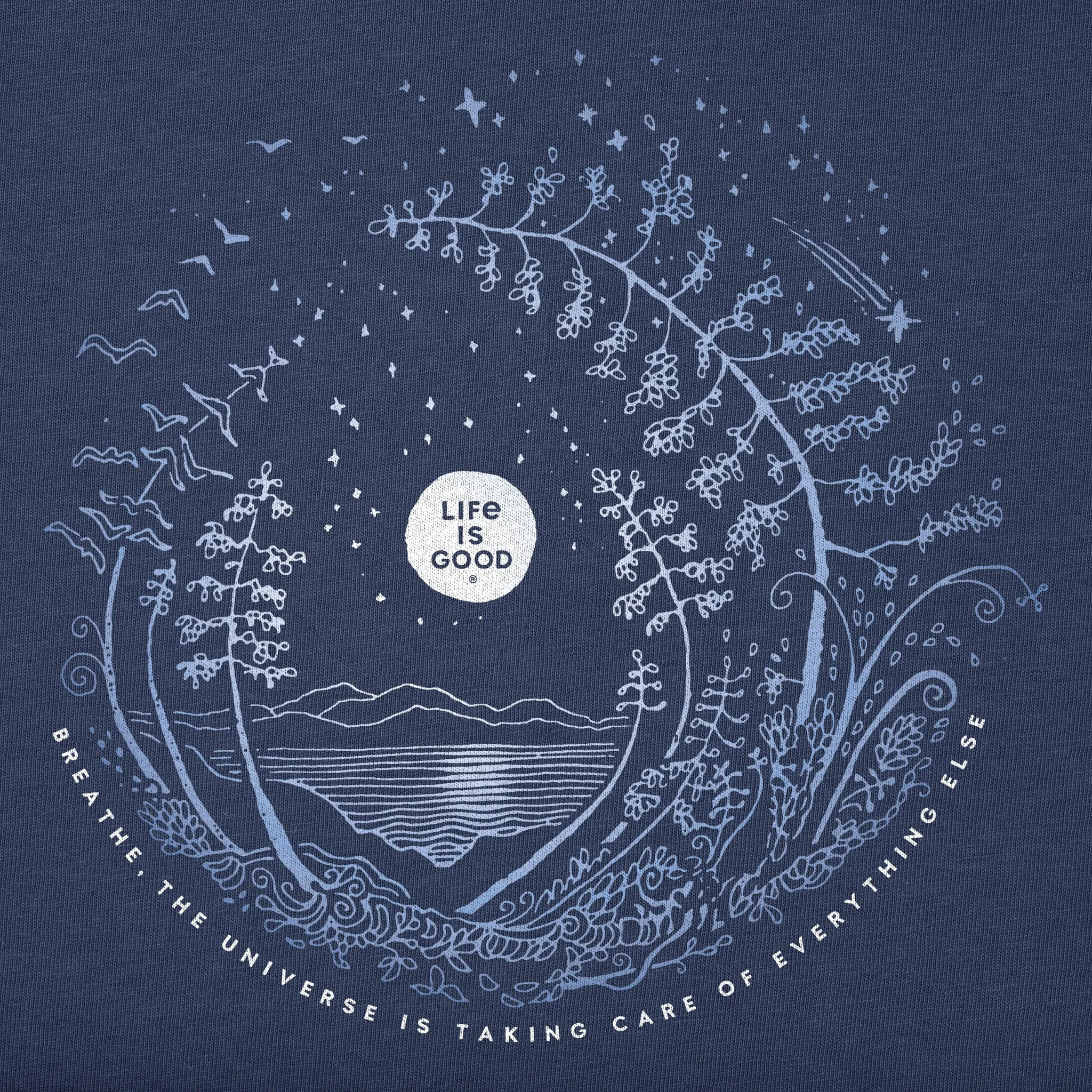 Women's Breathe Moon Evergreen Fern Crusher Tank Life is Good