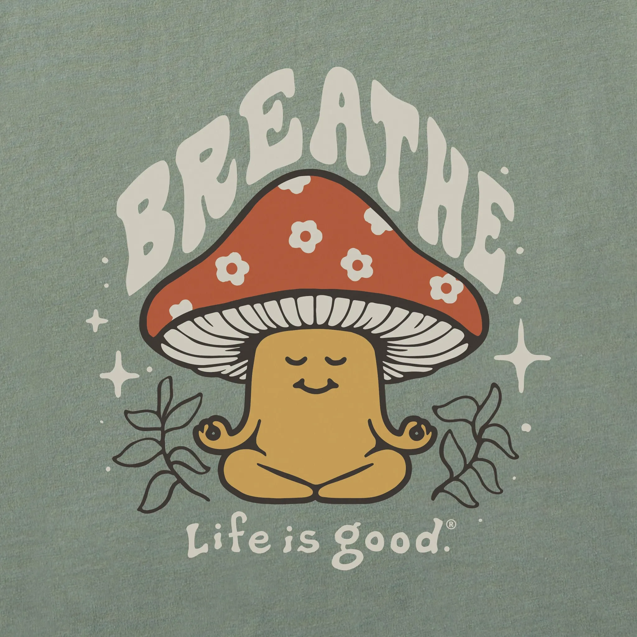 Women's Breathe Mushroom Crusher Boxy Hoodie Life is Good