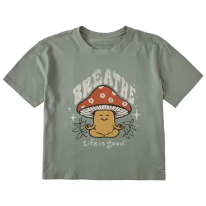 Women's Breathe Mushroom Short Sleeve Crusher Boxy Tee Life is Good