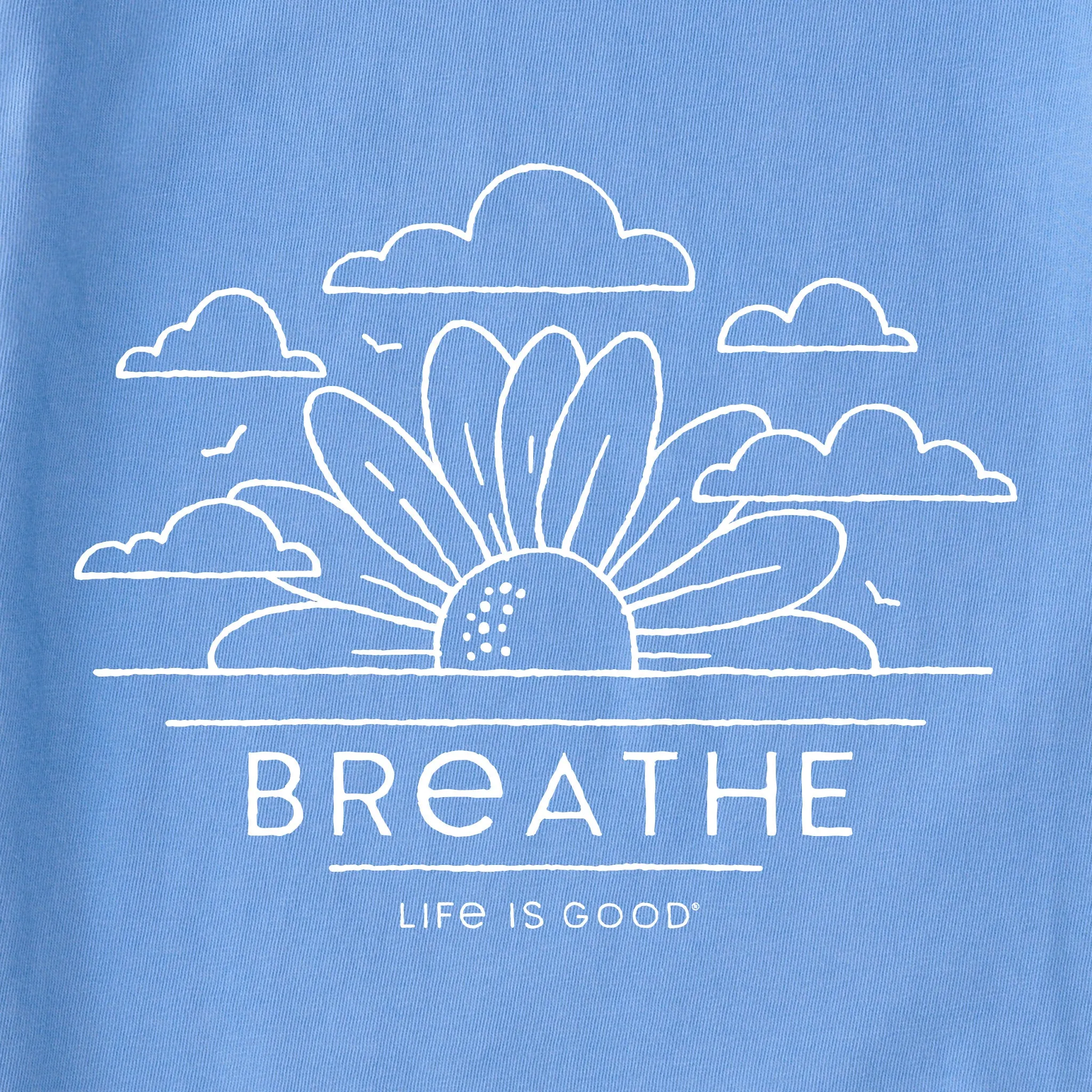 Women's Breathe Sunflower Sunrise Short Sleeve Crusher Tee Life is Good