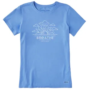 Women's Breathe Sunflower Sunrise Short Sleeve Crusher Tee Life is Good