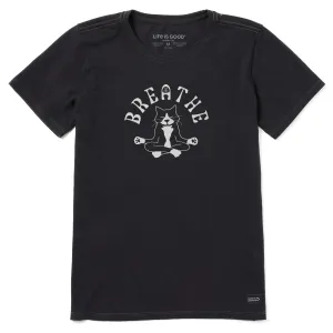Women's Breathe Tuxedo Cat Short Sleeve Tee Life is Good