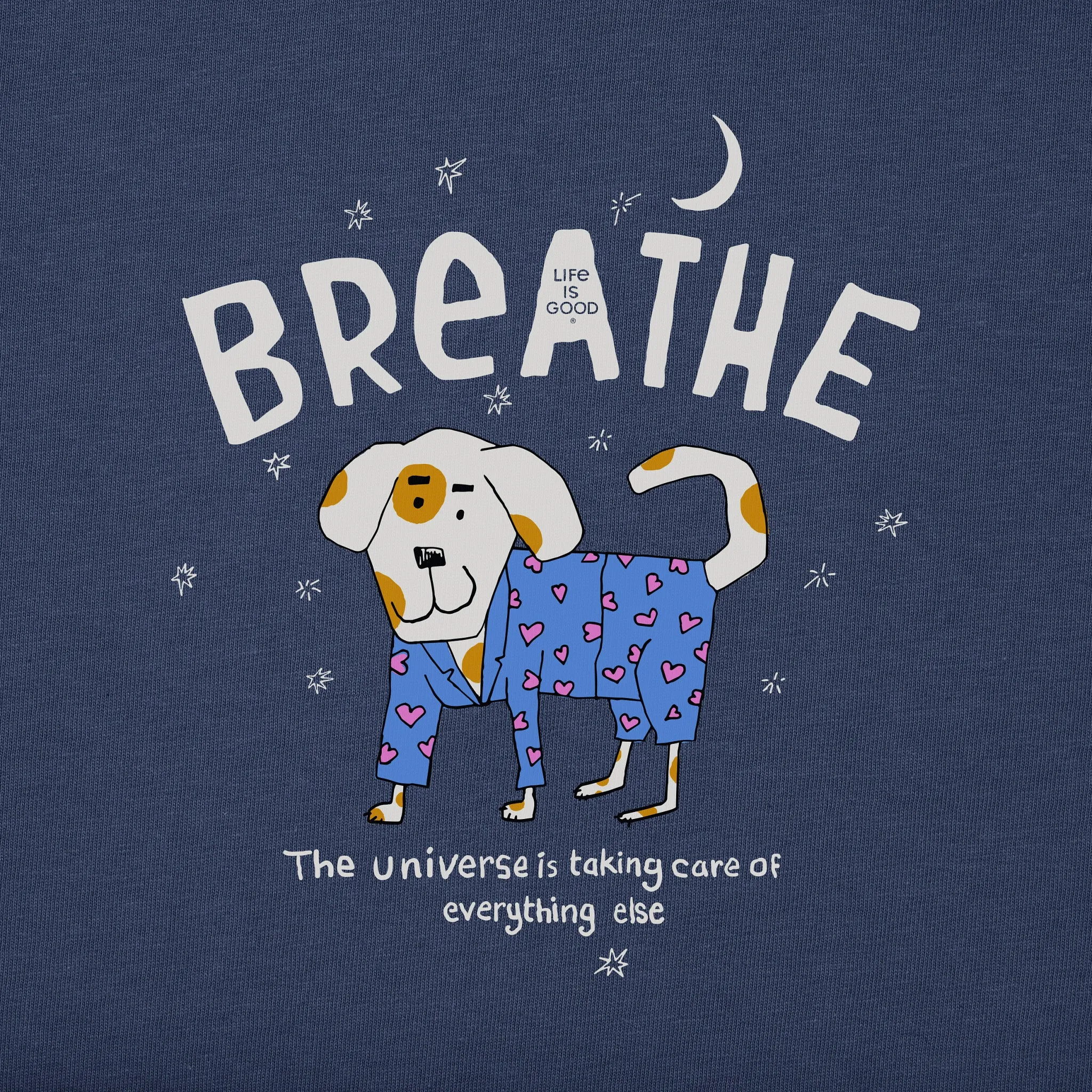 Women's Breathe Universe Dog Short Sleeve Tee Life is Good