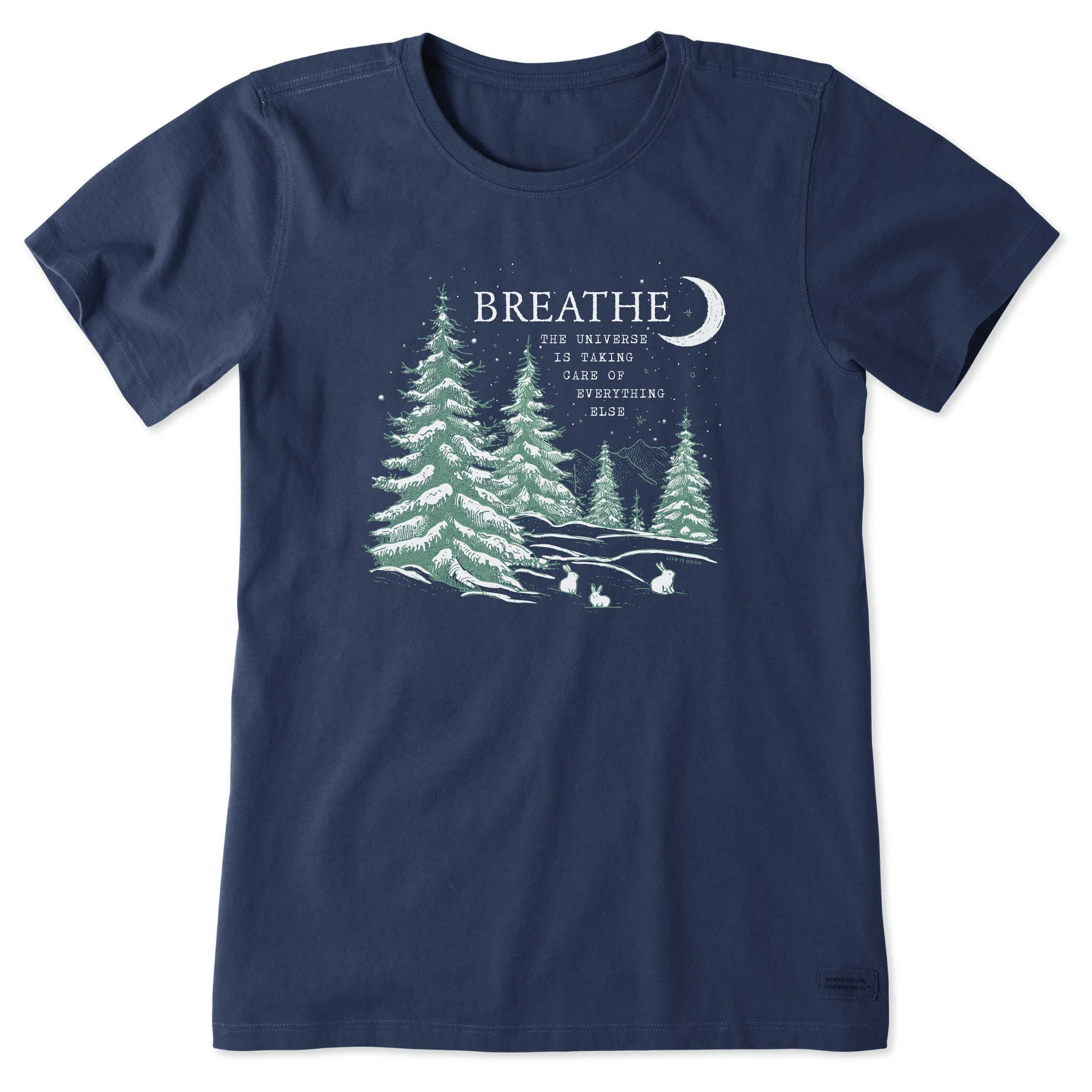 Women's Breathe Universe Pines Short Sleeve Crusher Tee Life is Good