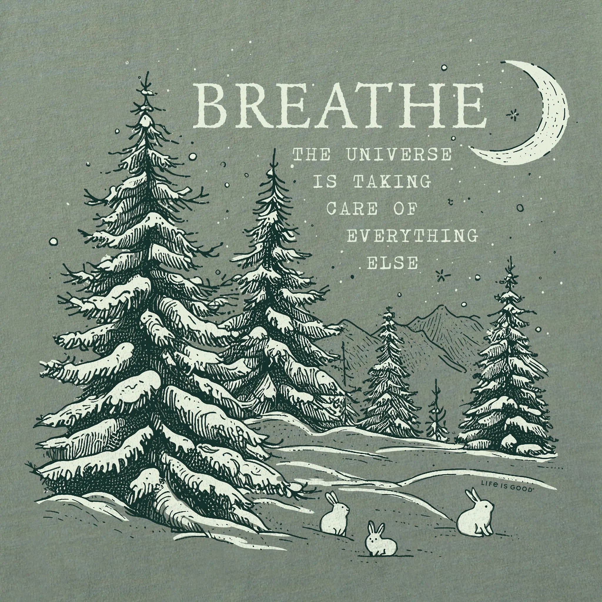 Women's Breathe Universe Pines Short Sleeve Crusher Tee Life is Good