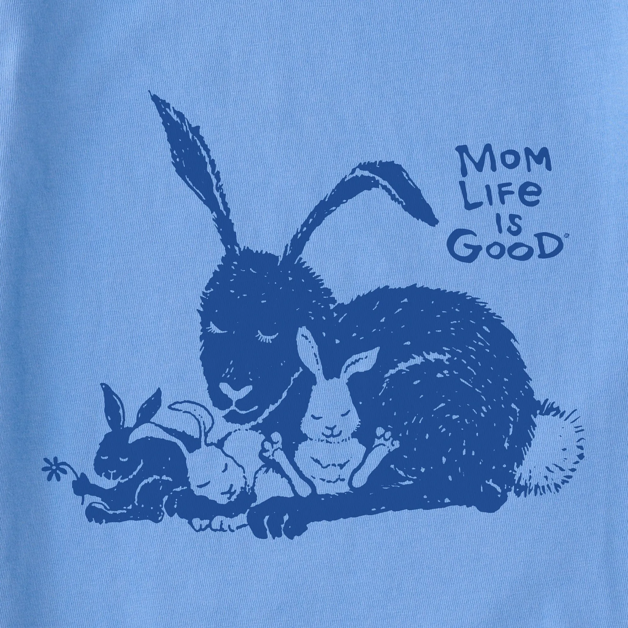 Women's Bunny Mom Short Sleeve Crusher Tee Life is Good