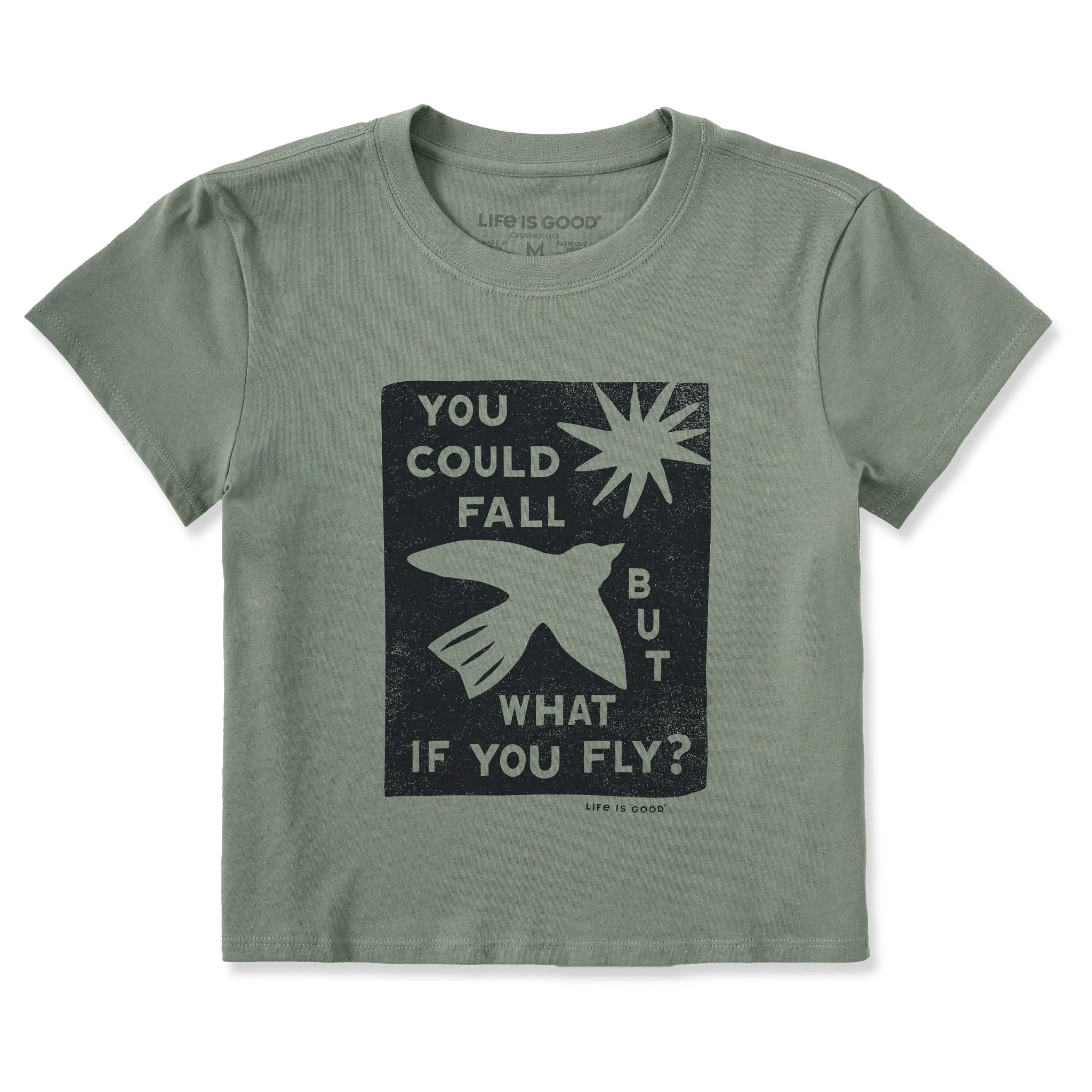 Women's But What if You Fly? Crusher-LITE Shrunken Tee Life is Good