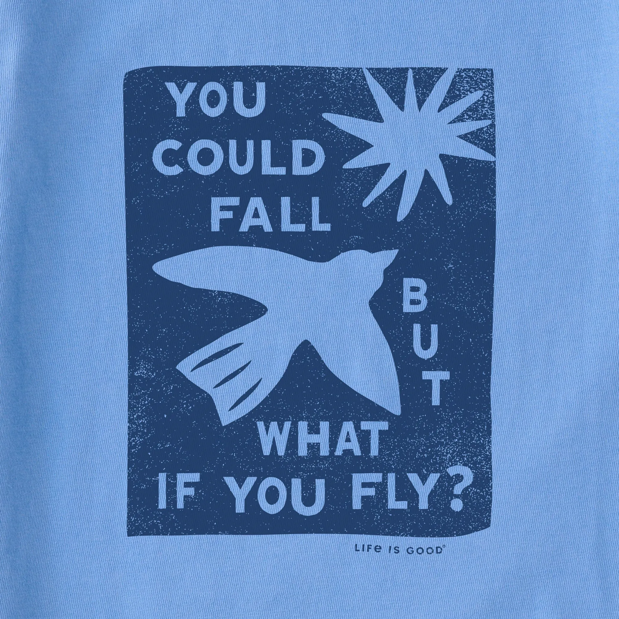 Women's But What if You Fly? Short Sleeve Crusher Boxy Tee Life is Good