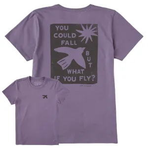 Women's But What if You Fly? Short Sleeve Crusher Tee Life is Good