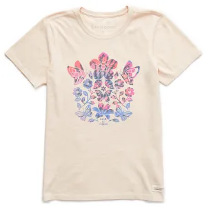 Women's Butterfly Garden Short Sleeve Crusher-LITE Tee Life is Good