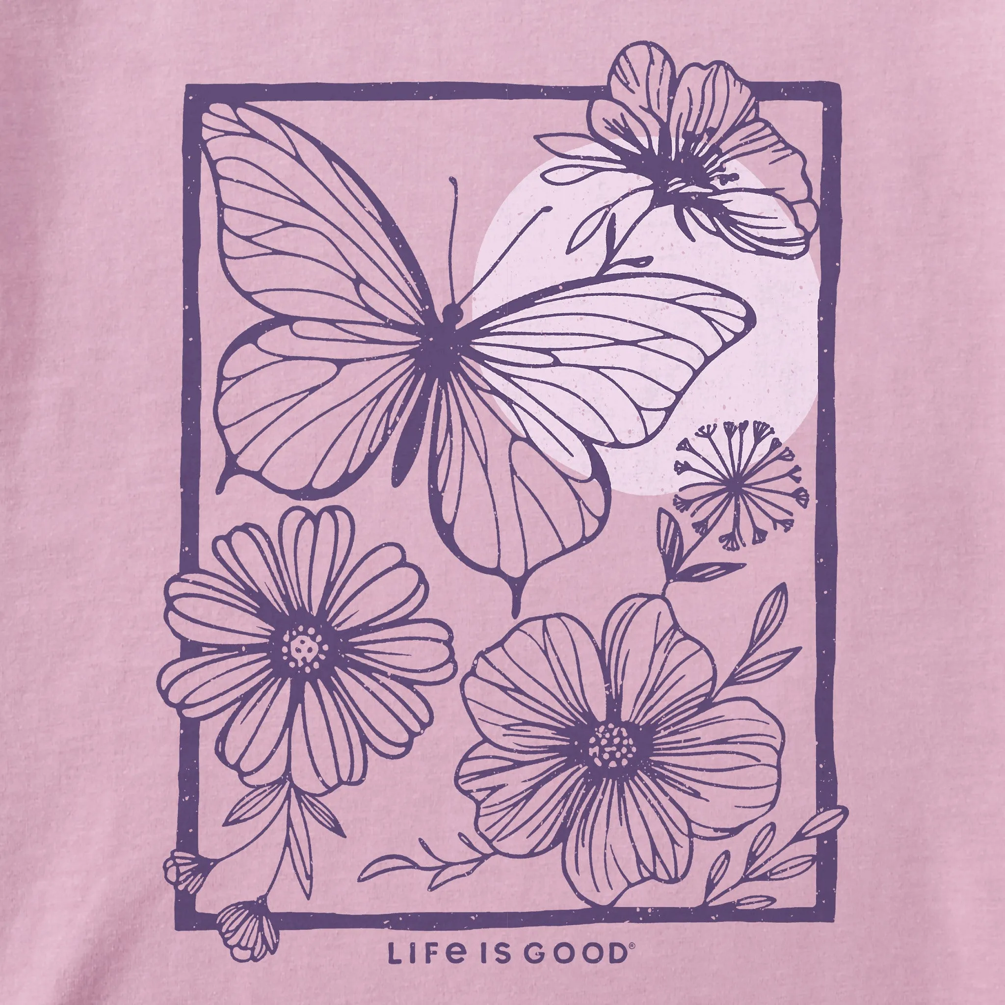 Women's Butterfly Medley Short Sleeve Tee Life is Good