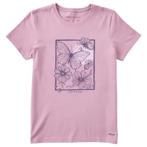 Women's Butterfly Medley Short Sleeve Tee Life is Good