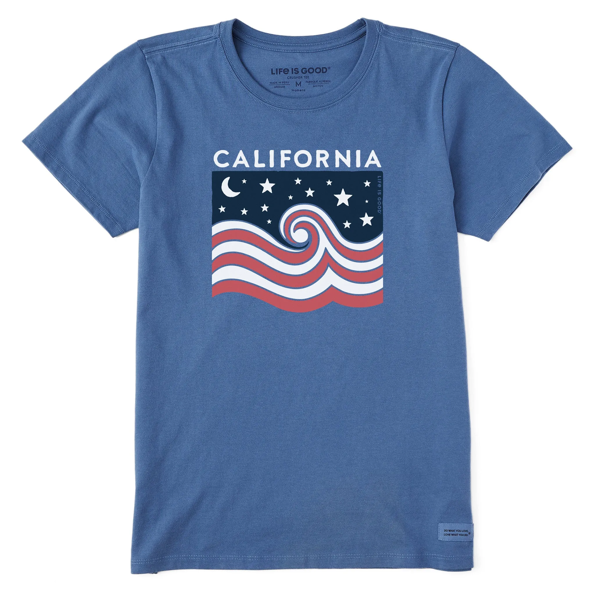 Women's Cali American Wave Short Sleeve Crusher Tee Life is Good