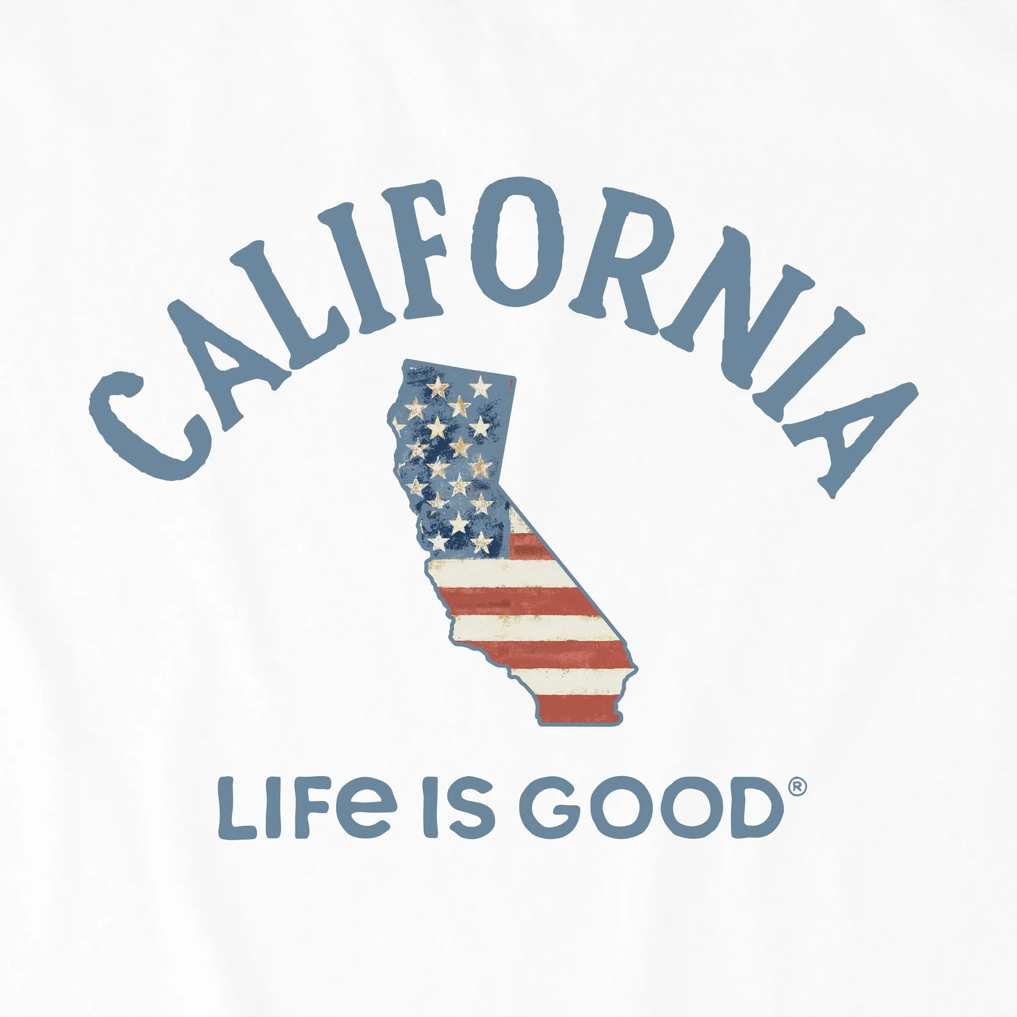 Women's California Arched Flag Short Sleeve Crusher Tee Life is Good