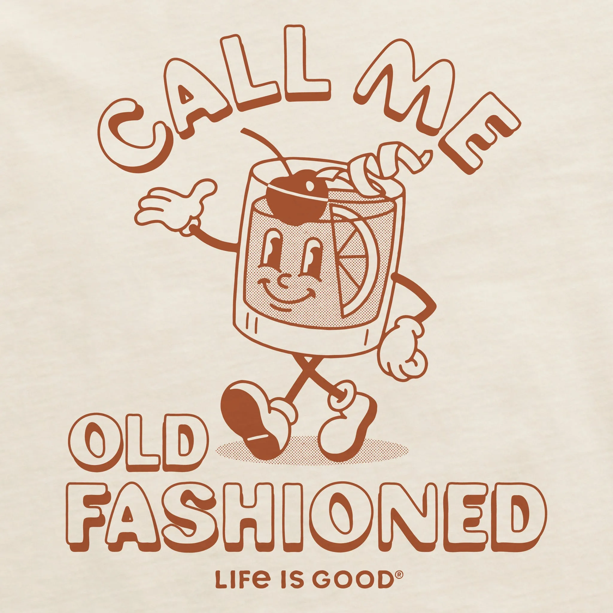 Women's Call Me Old Fashioned Mascot Short Sleeve Crusher Boxy Tee Life is Good