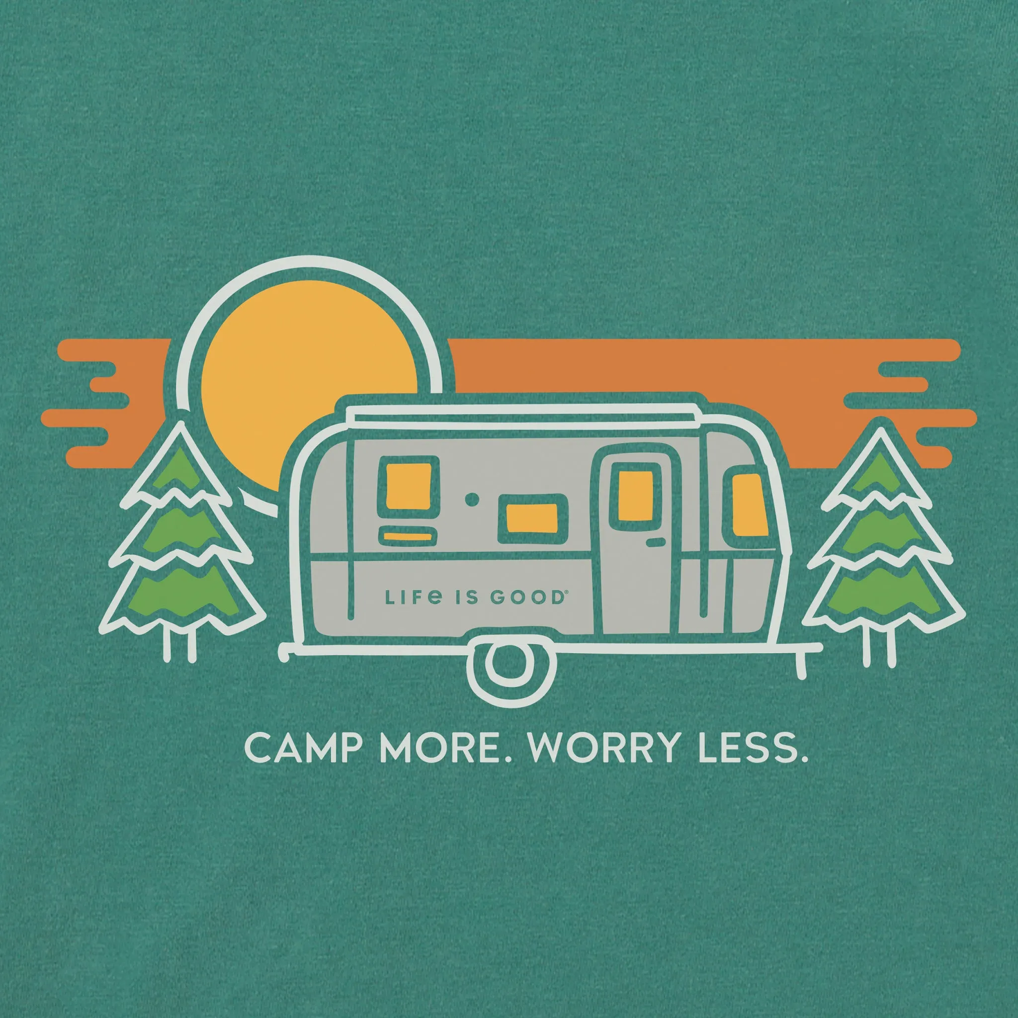 Women's Camp More Camper Short Sleeve Crusher Tee Life is Good