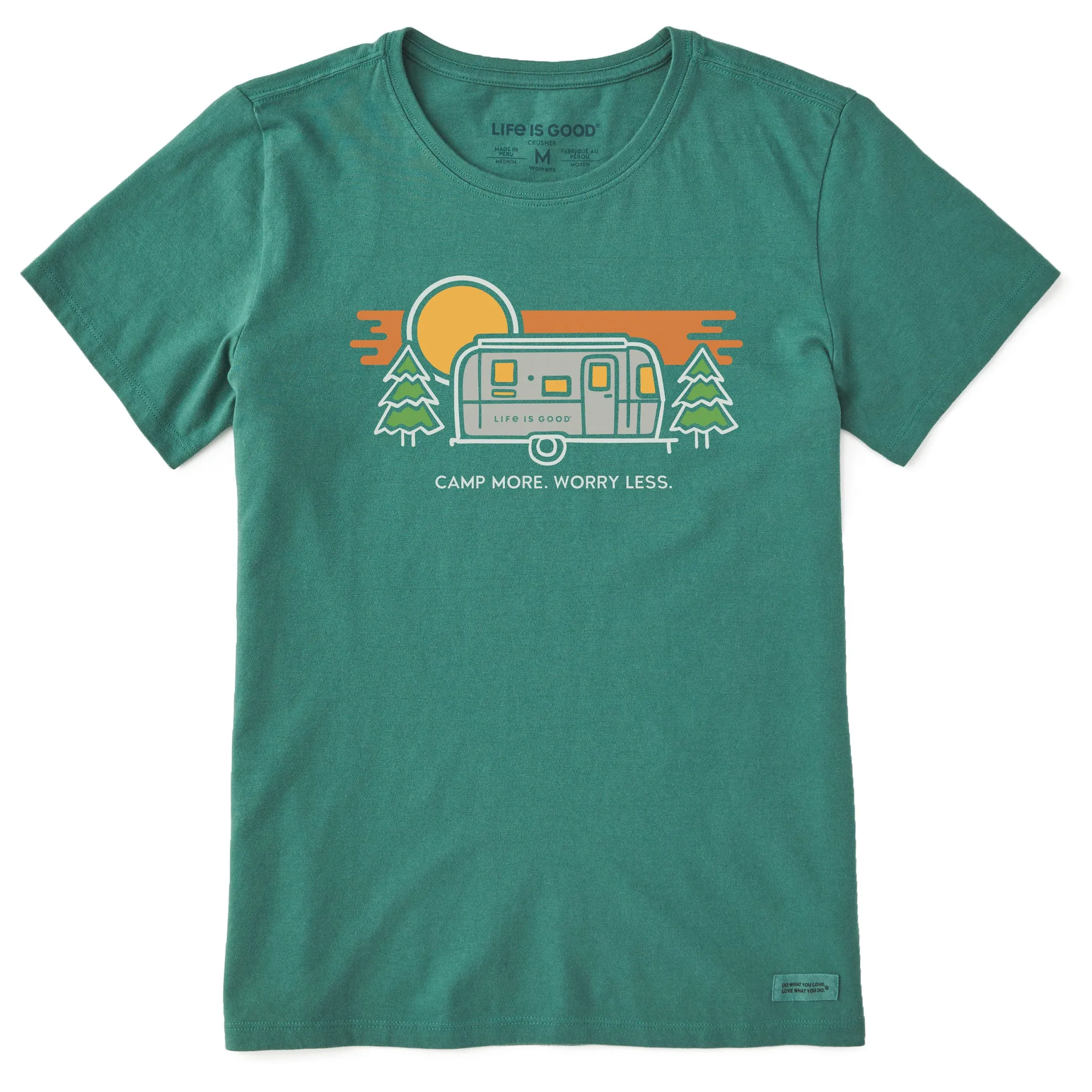 Women's Camp More Camper Short Sleeve Crusher Tee Life is Good