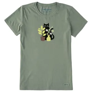 Women's Can you see the Cat? Short Sleeve Crusher Tee Life is Good
