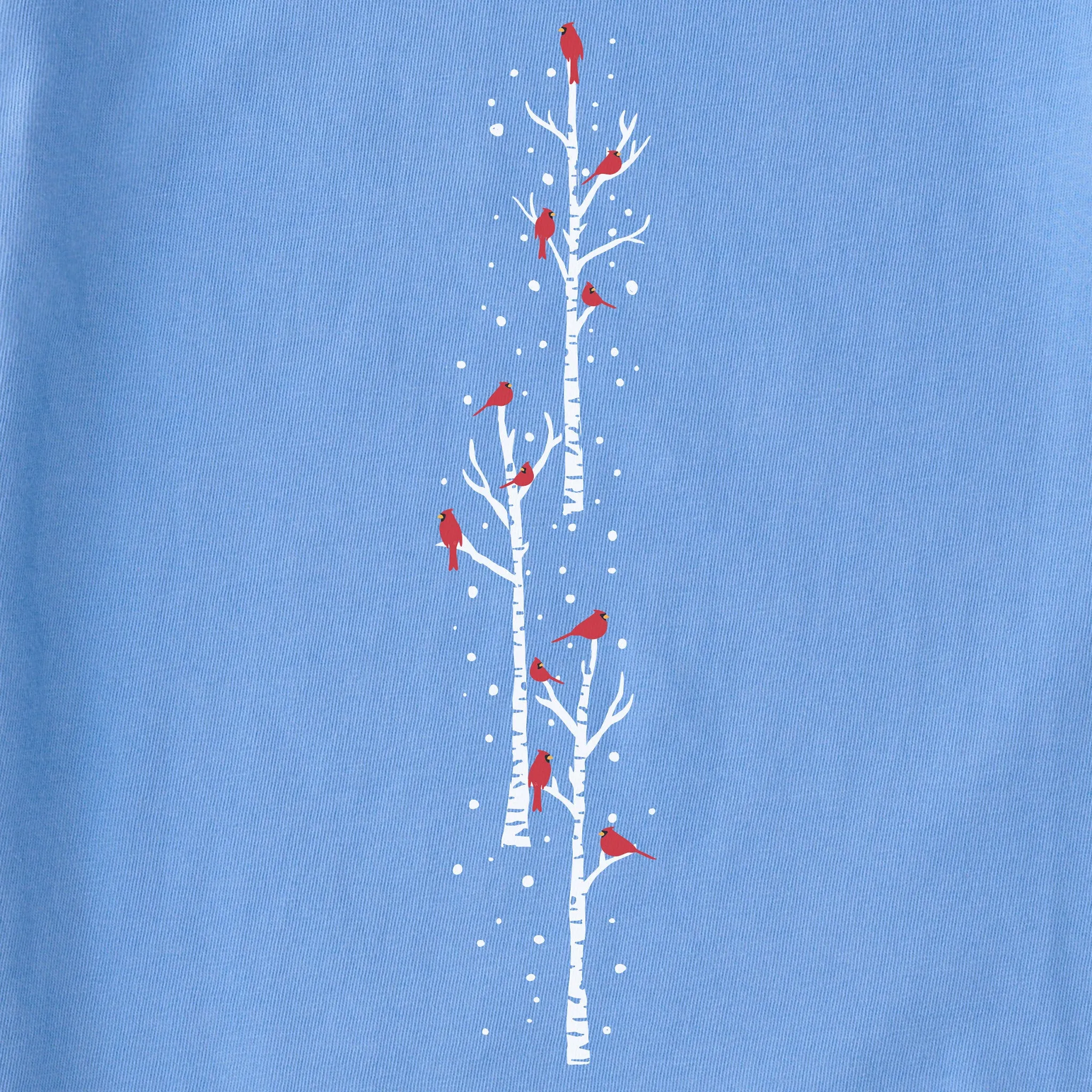 Women's Cardinal Birch Trees Long Sleeve Crusher Tee Life is Good