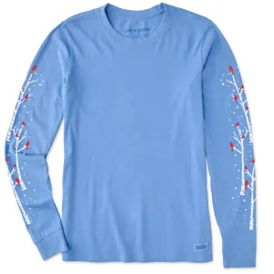 Women's Cardinal Birch Trees Long Sleeve Crusher Tee Life is Good