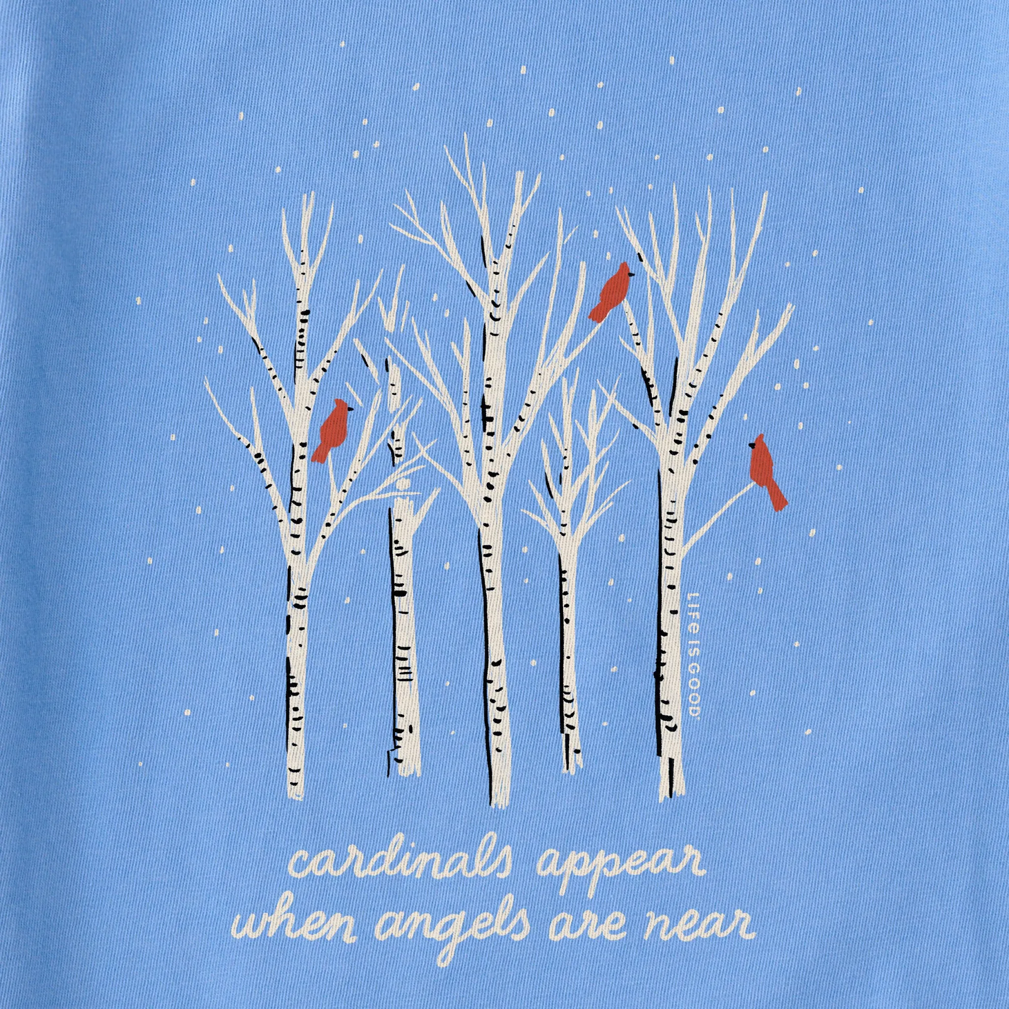 Women's Cardinals Appear Birch Trees Short Sleeve Crusher Tee Life is Good