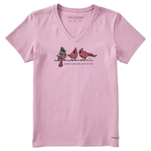 Women's Cardinals Appear Short Sleeve Crusher Vee Life is Good