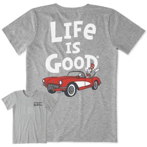 Women's Cat in the Hat 57 Hot Rod Short Sleeve Crusher Tee Life is Good