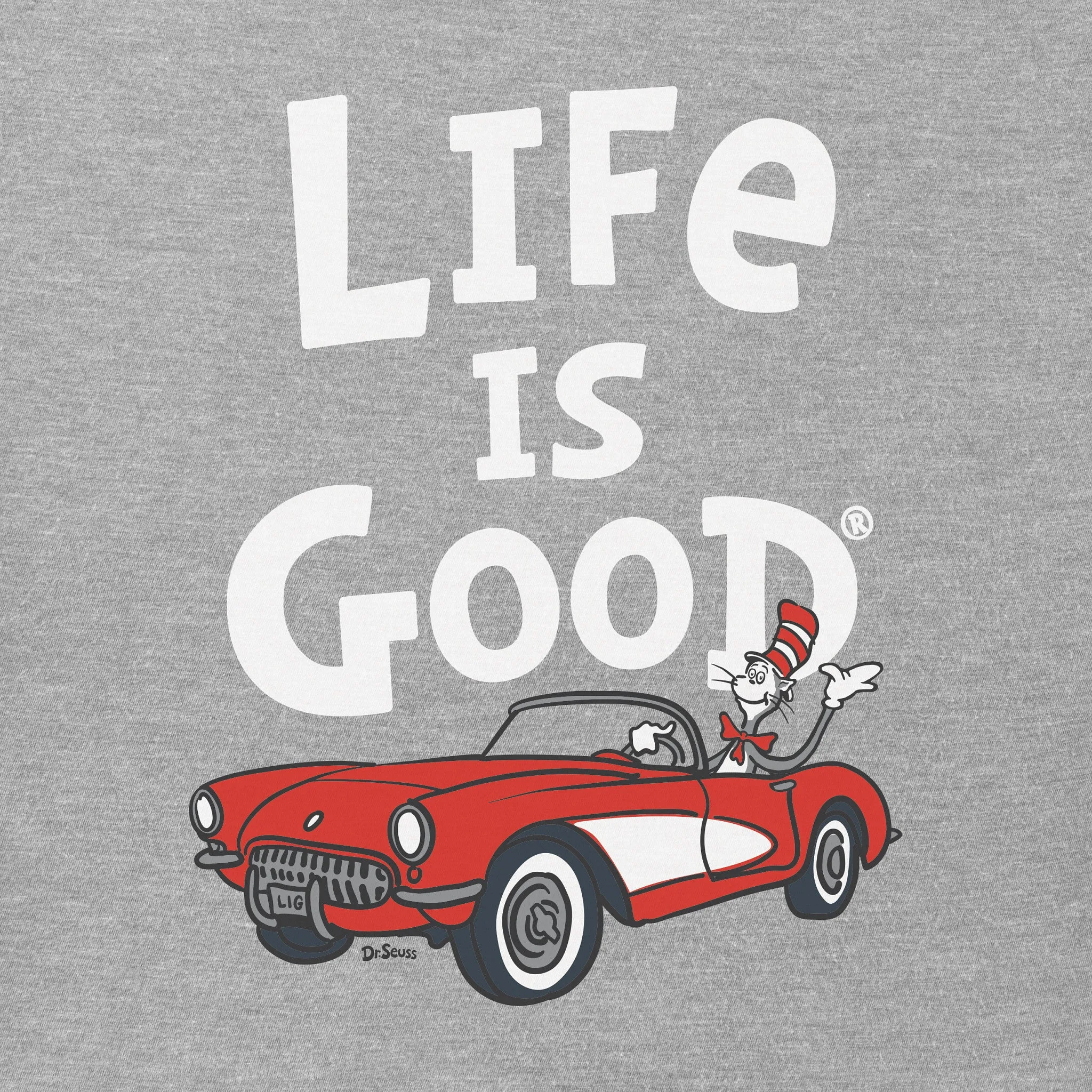 Women's Cat in the Hat 57 Hot Rod Short Sleeve Crusher Tee Life is Good