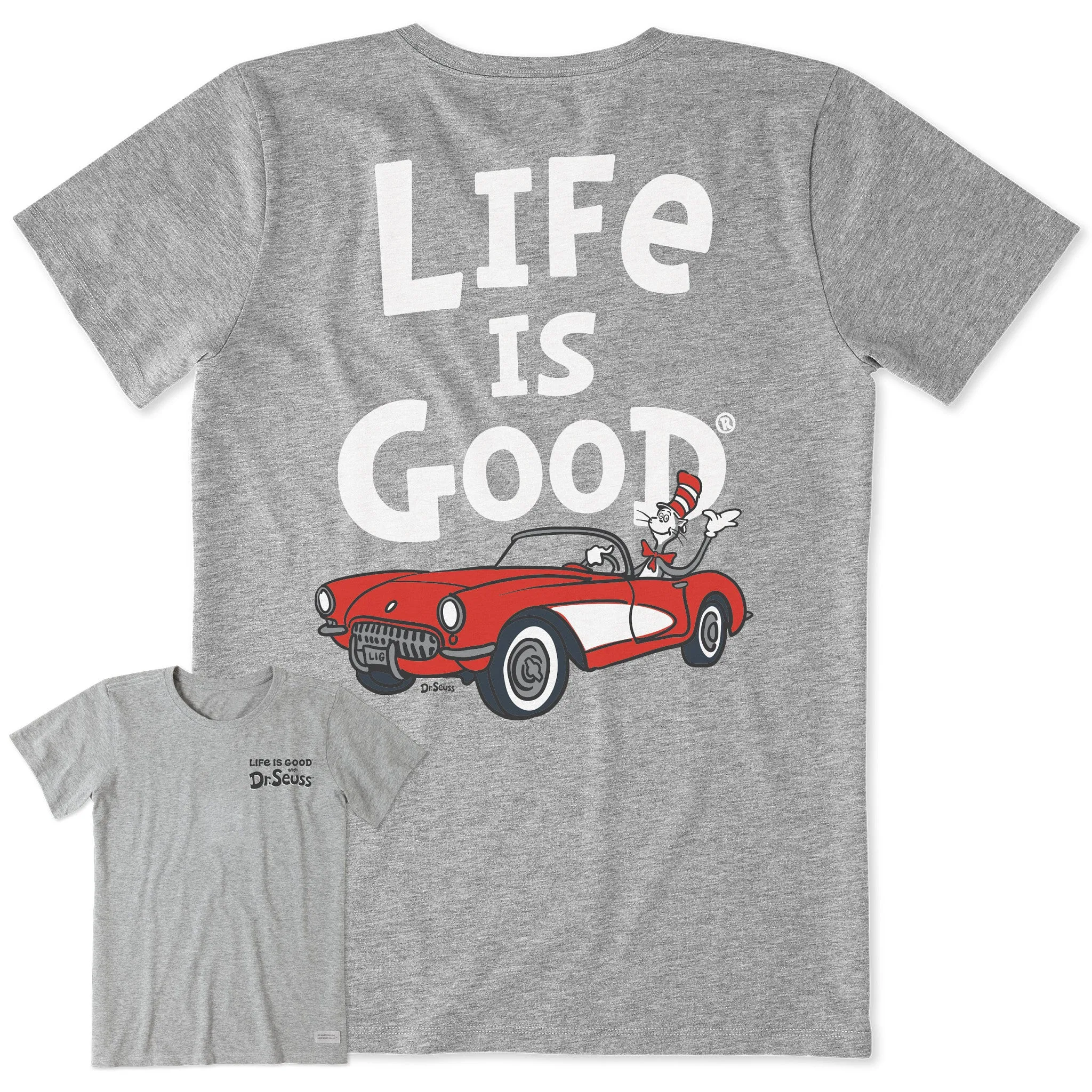 Women's Cat in the Hat 57 Hot Rod Short Sleeve Crusher Tee Life is Good