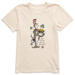 Women's Cat in the Hat on St. Pat's Short Sleeve Crusher Tee Life is Good