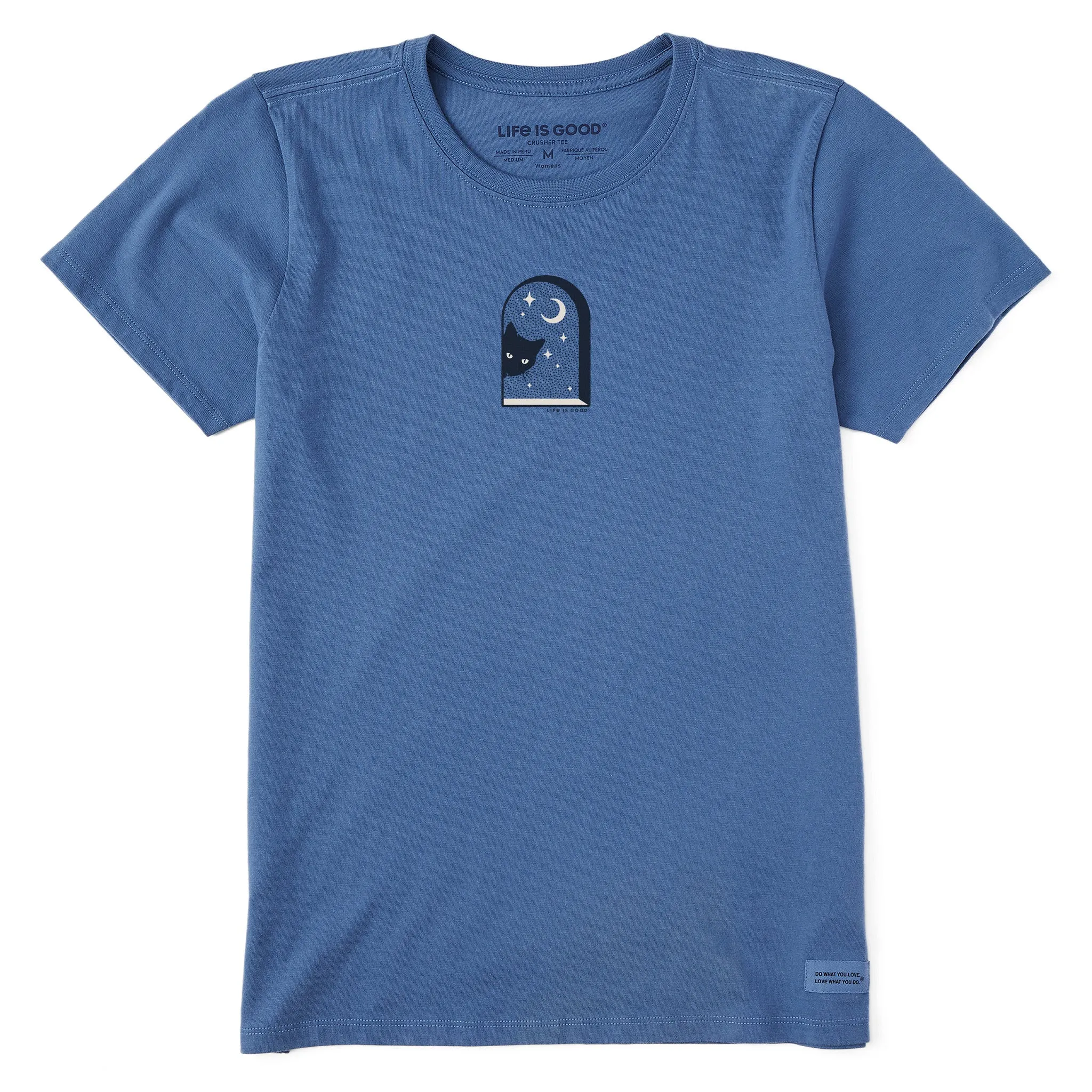 Women's Cat in Window Short Sleeve Tee Life is Good