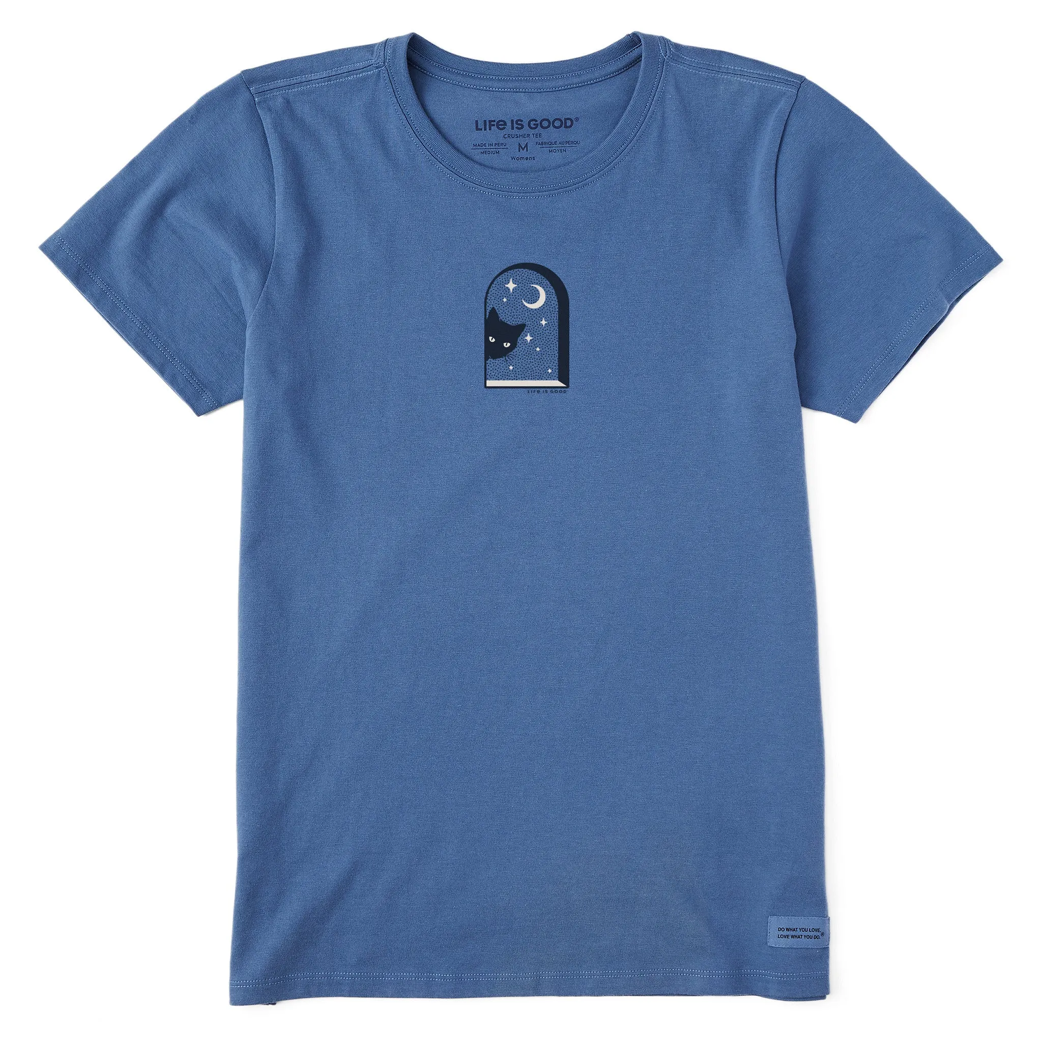 Women's Cat in Window Short Sleeve Tee Life is Good