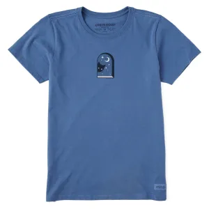 Women's Cat in Window Short Sleeve Tee Life is Good