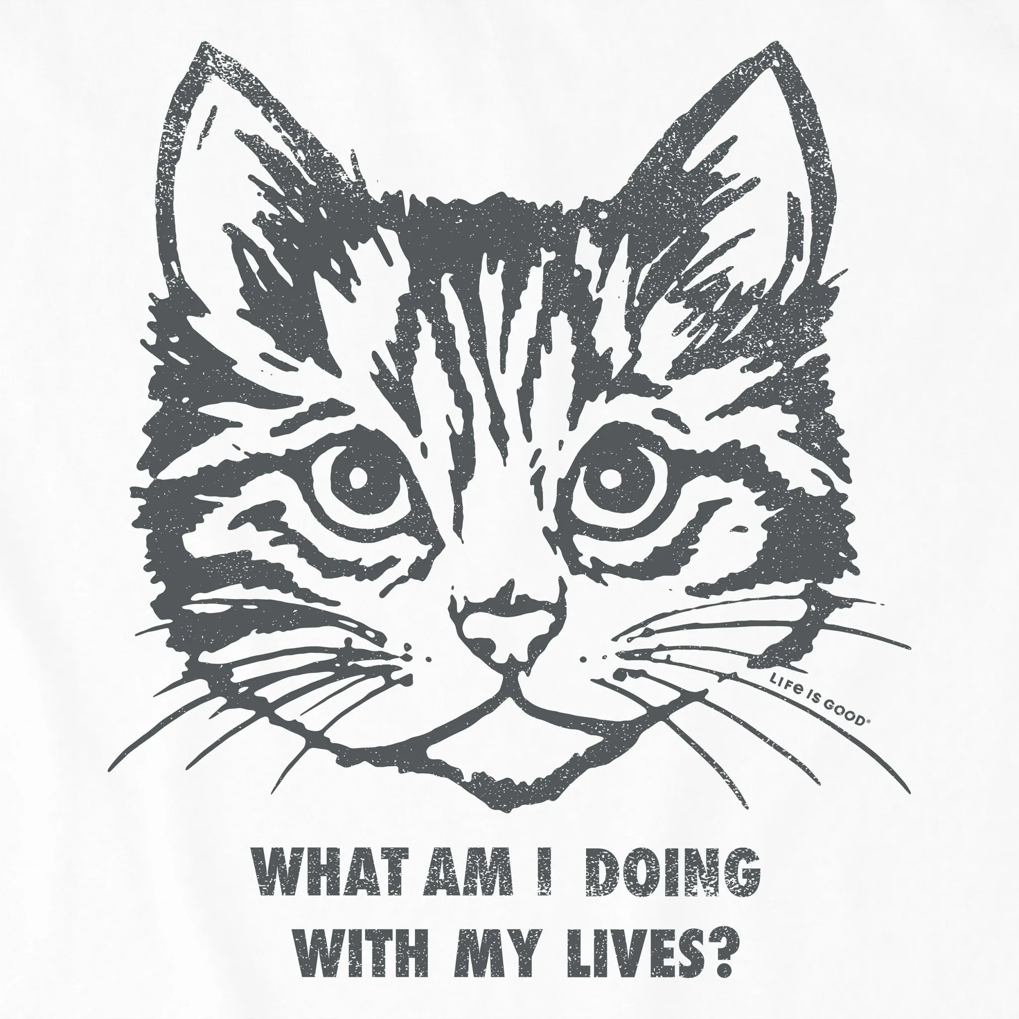 Women's Cat Lives Short Sleeve Crusher Boxy Tee Life is Good