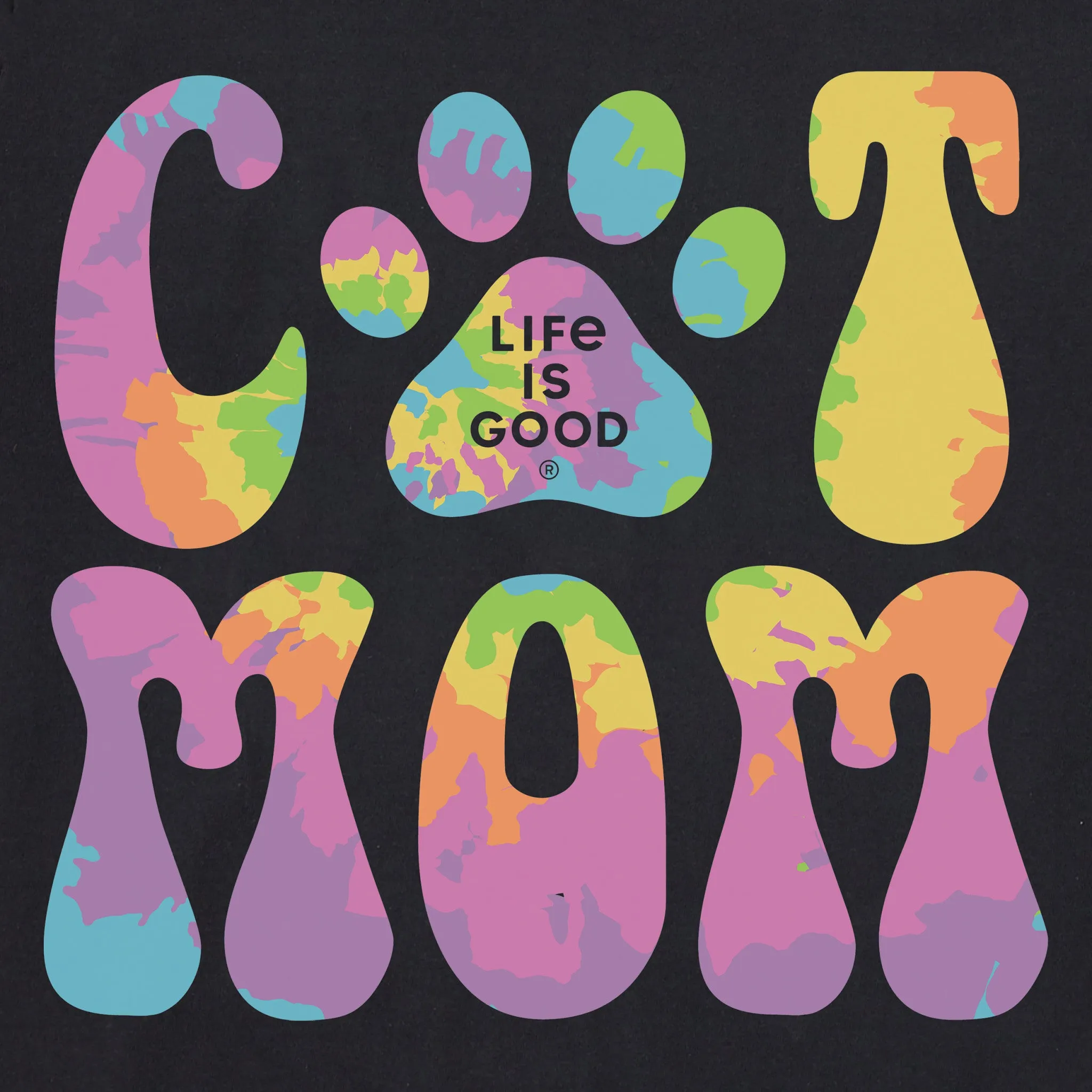 Women's Cat Mom Short Sleeve Tee Life is Good