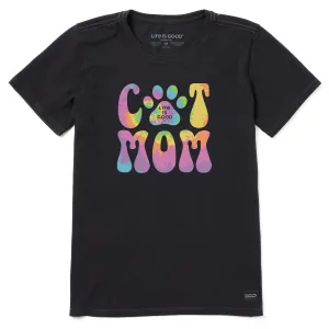 Women's Cat Mom Short Sleeve Tee Life is Good
