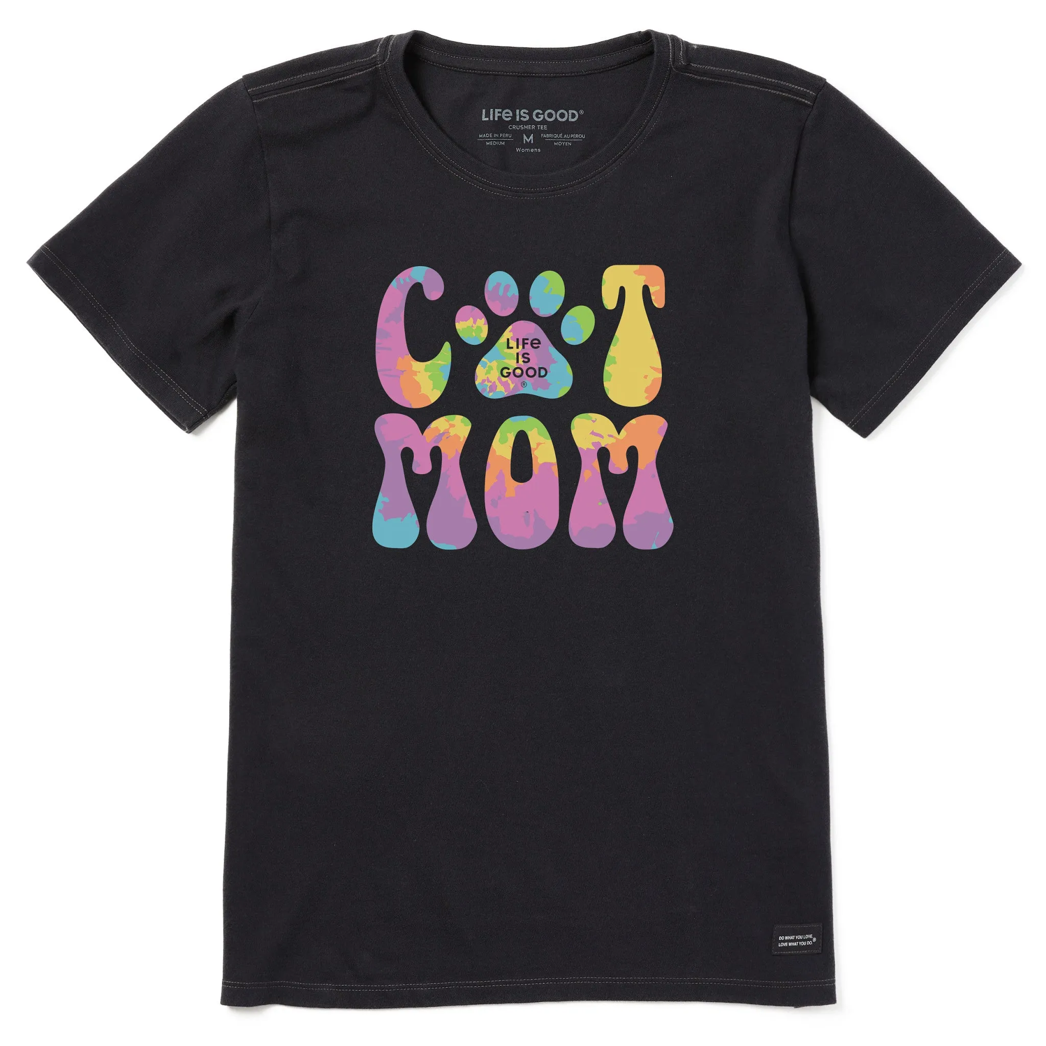 Women's Cat Mom Short Sleeve Tee Life is Good