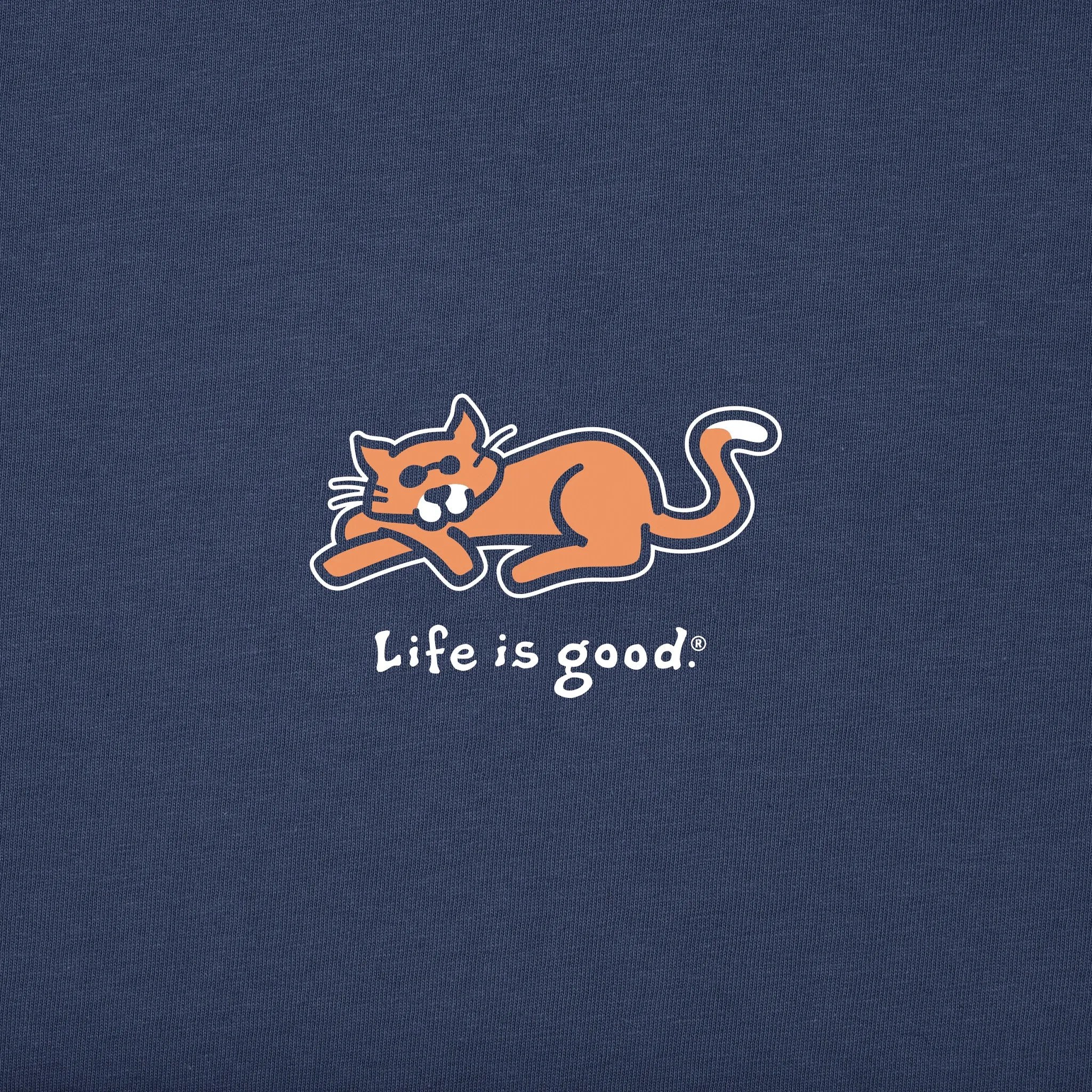 Women's Cat Short Sleeve Crusher Tee Life is Good