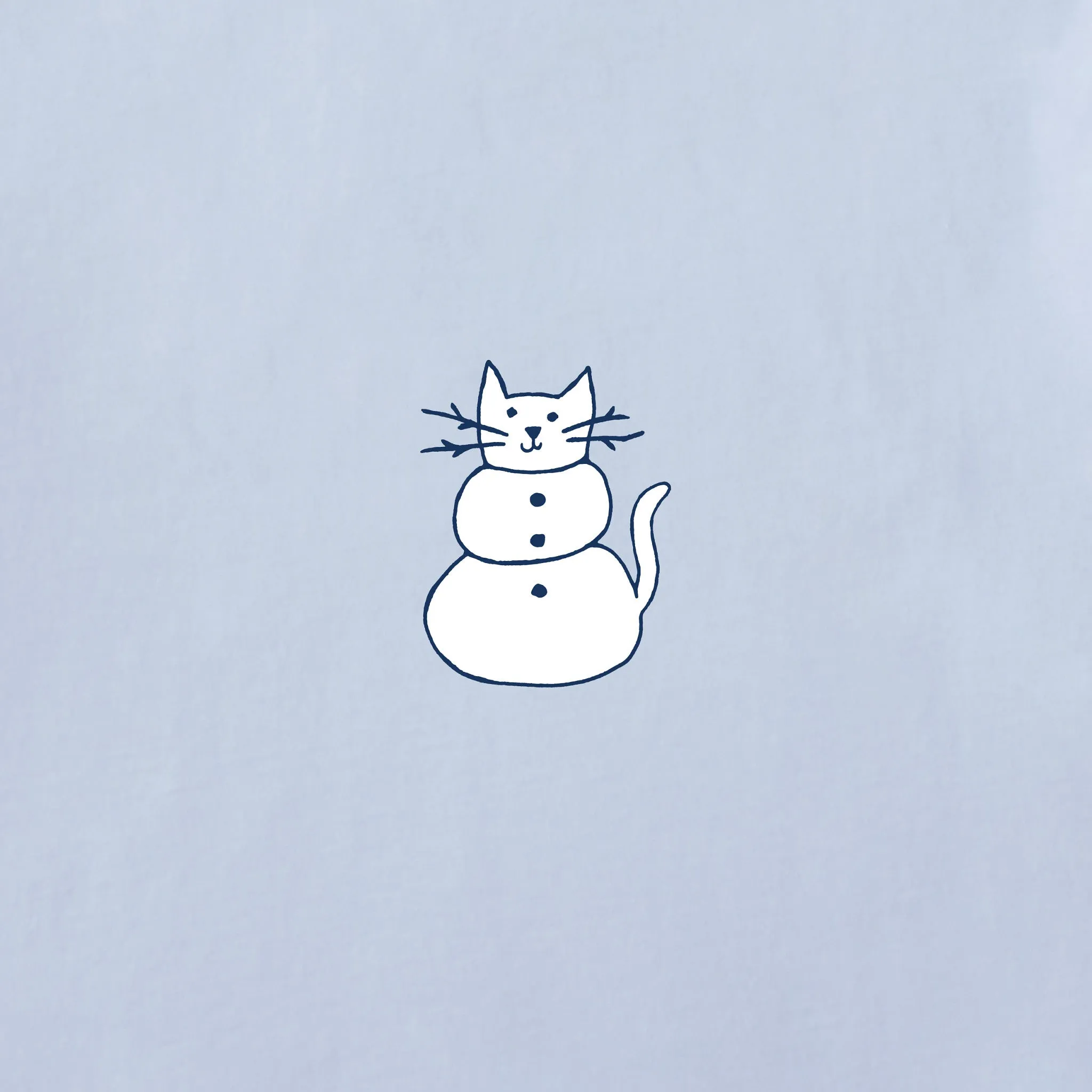 Women's Cat Snowman Long Sleeve Crusher Tee Life is Good