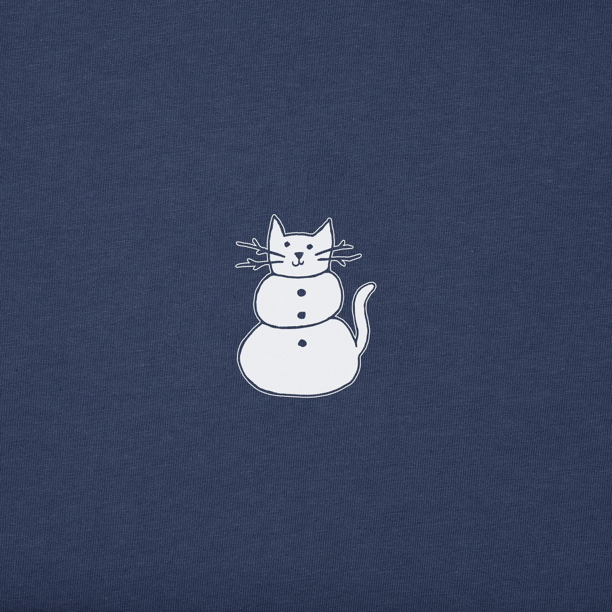 Women's Cat Snowman Long Sleeve Crusher Tee Life is Good