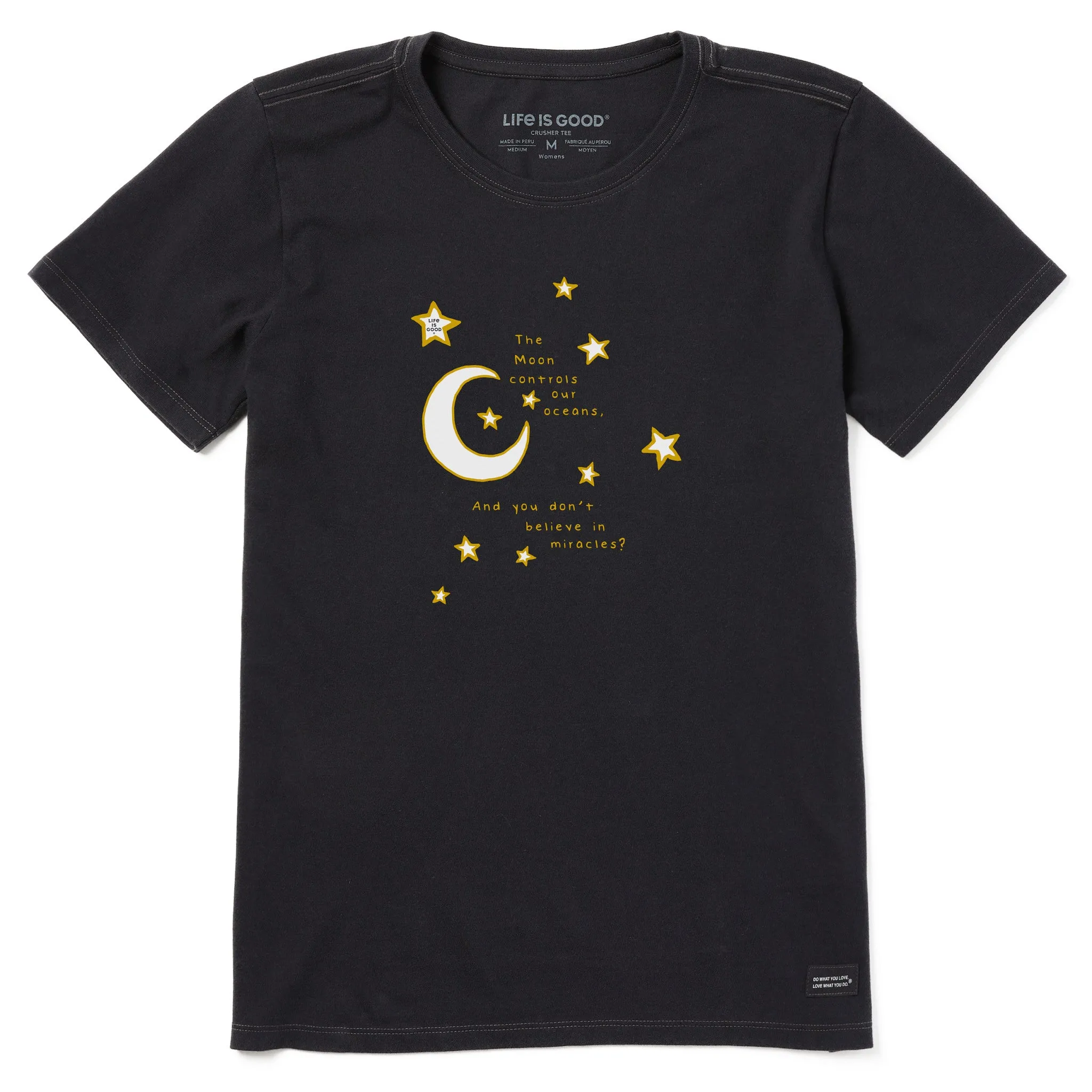 Women's Celestial Believe in Miracles Short Sleeve Crusher Tee Life is Good