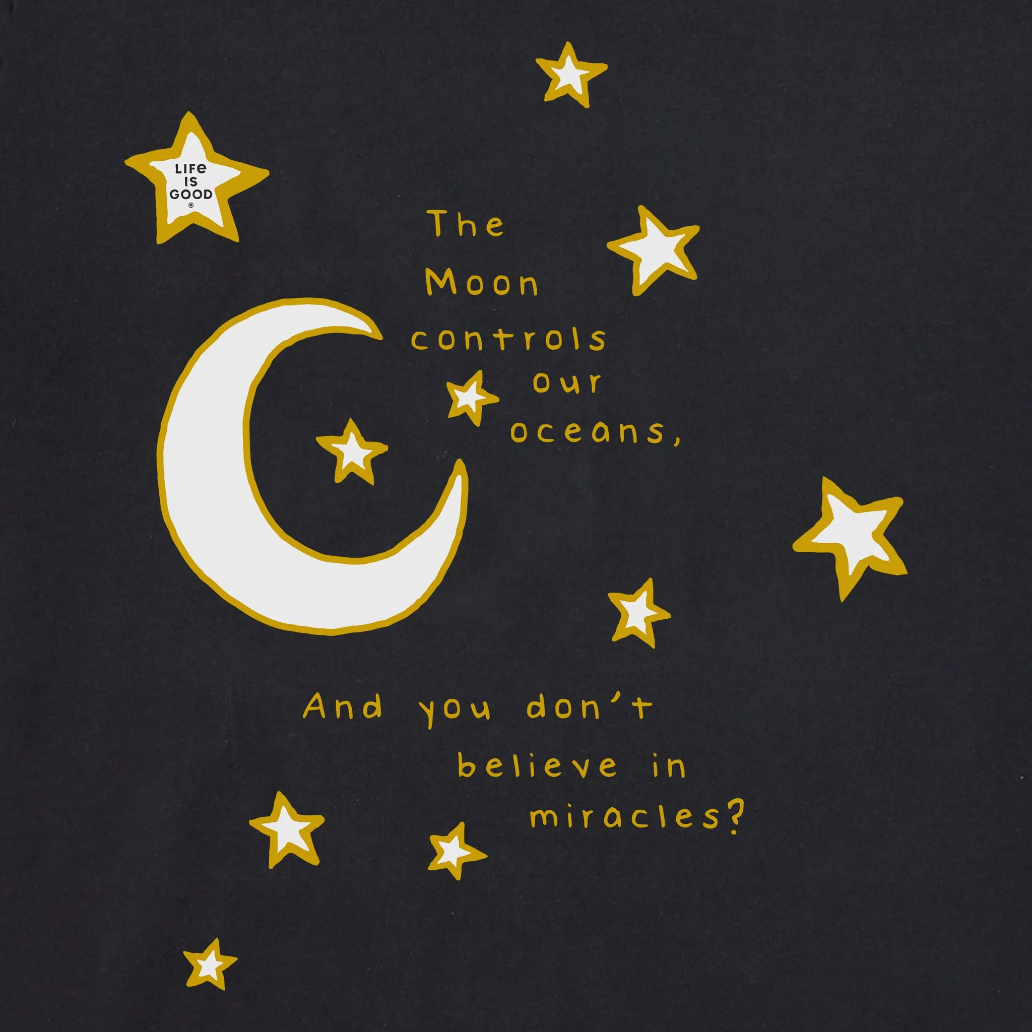 Women's Celestial Believe in Miracles Short Sleeve Crusher Tee Life is Good