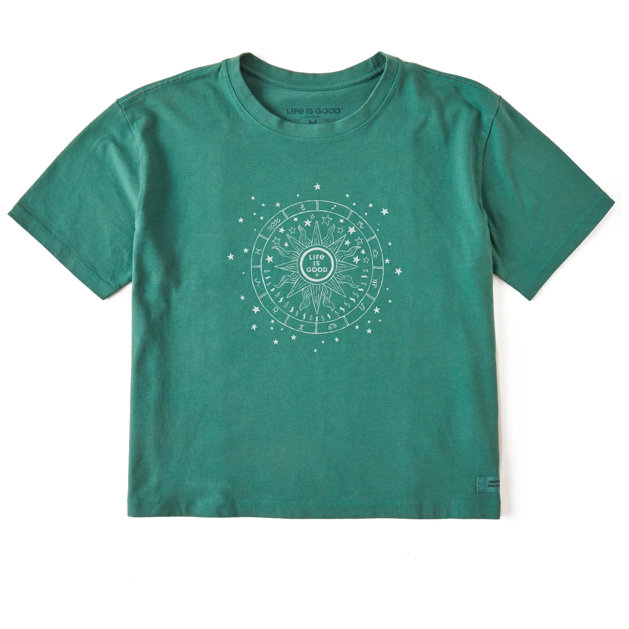 Women's Celestial Coin Short Sleeve Crusher Boxy Tee Life is Good