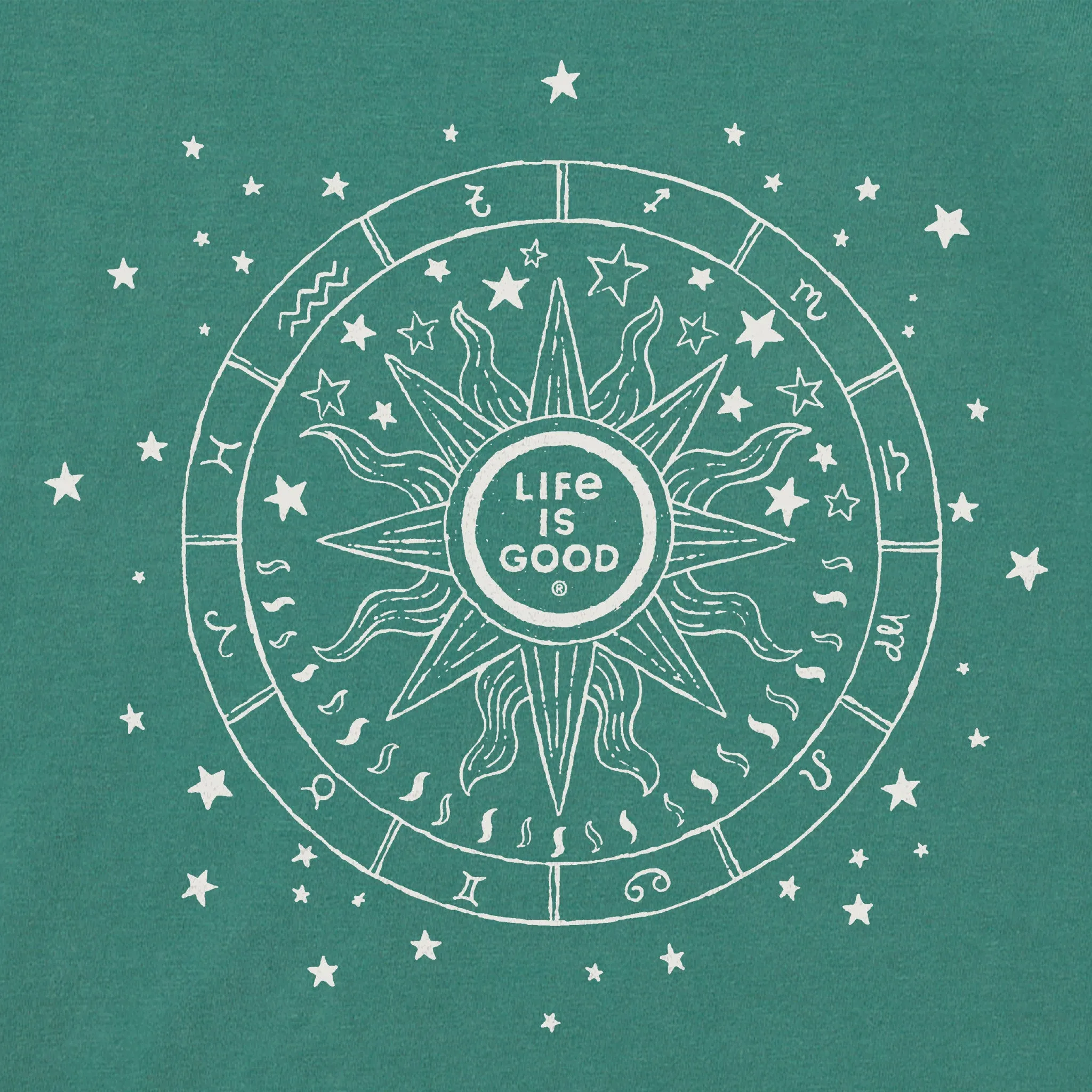 Women's Celestial Coin Short Sleeve Crusher Boxy Tee Life is Good