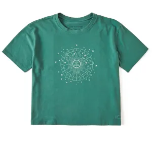 Women's Celestial Coin Short Sleeve Crusher Boxy Tee Life is Good