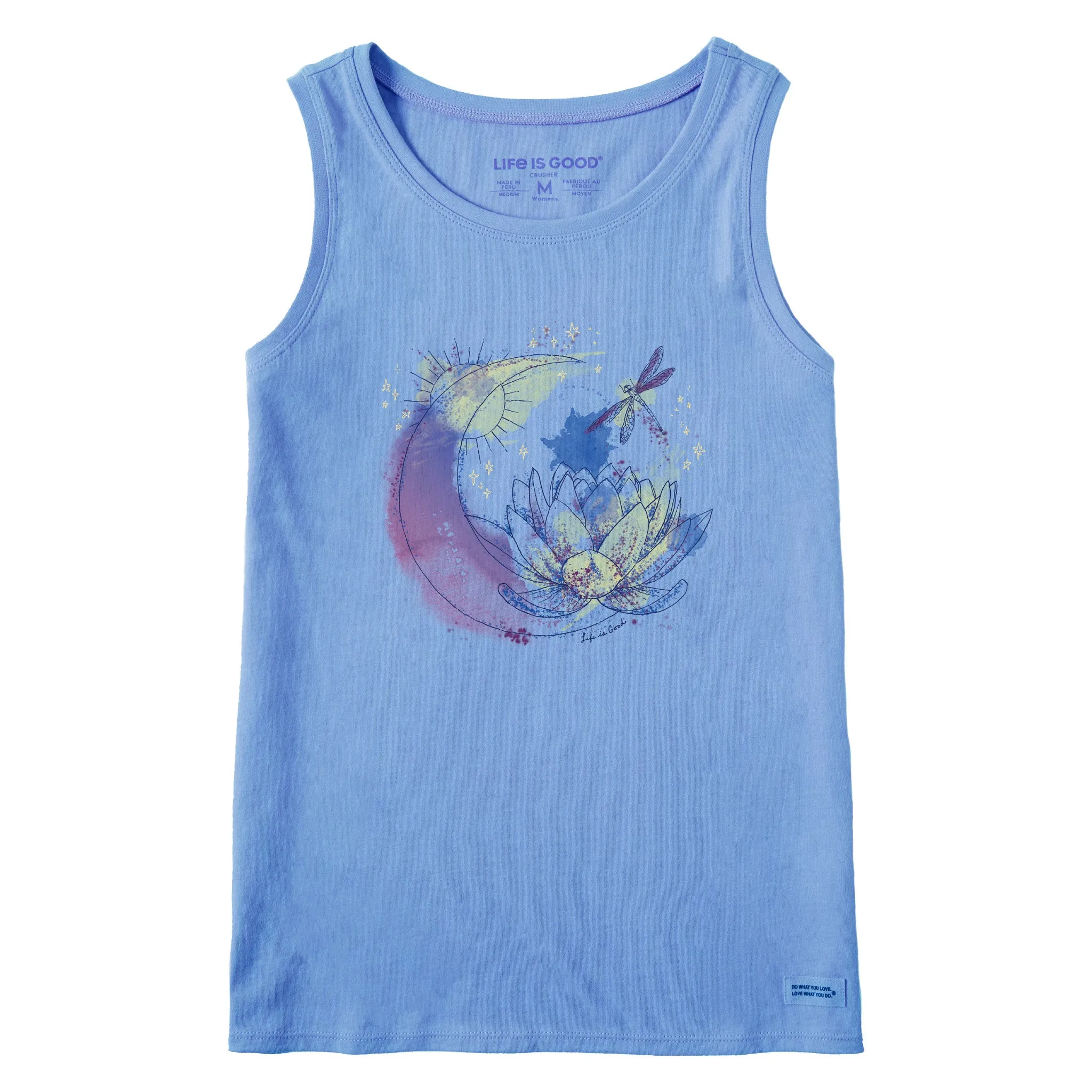 Women's Celestial Dragonfly Crusher Tank Life is Good