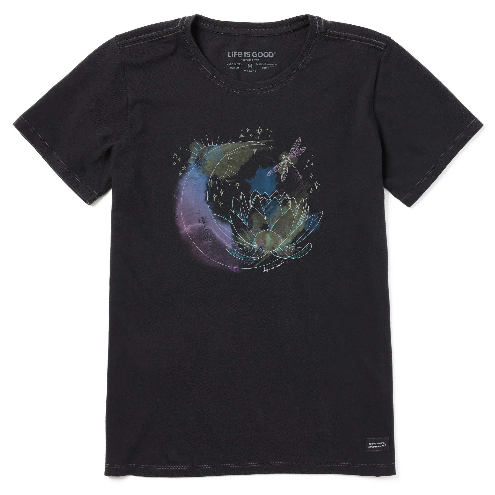 Women's Celestial Dragonfly Short Sleeve Tee Life is Good